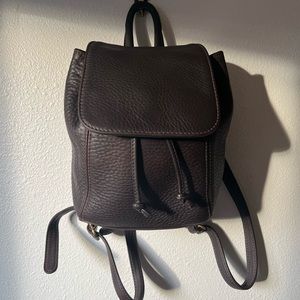 Coach leather backpack